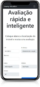 Tela do Smarty Valuation exibindo a avaliação de um imóvel